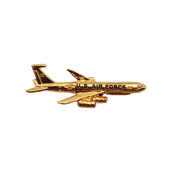 U.S. Air Force Jet Lapel Pin Gold Tone Military Bomber Tie Tack Aviation Gift - Picture 2 of 11